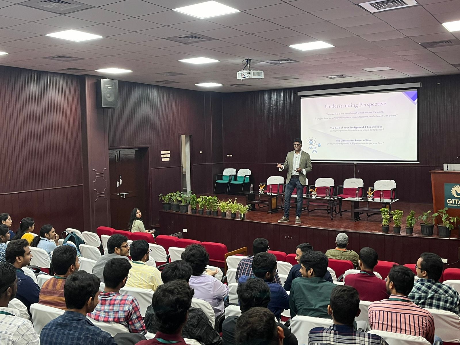 JBSI leads an interactive session on perspective and career development for students at GITAM University.